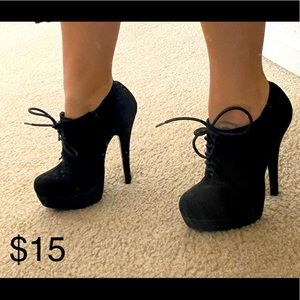 Black Heeled Booties